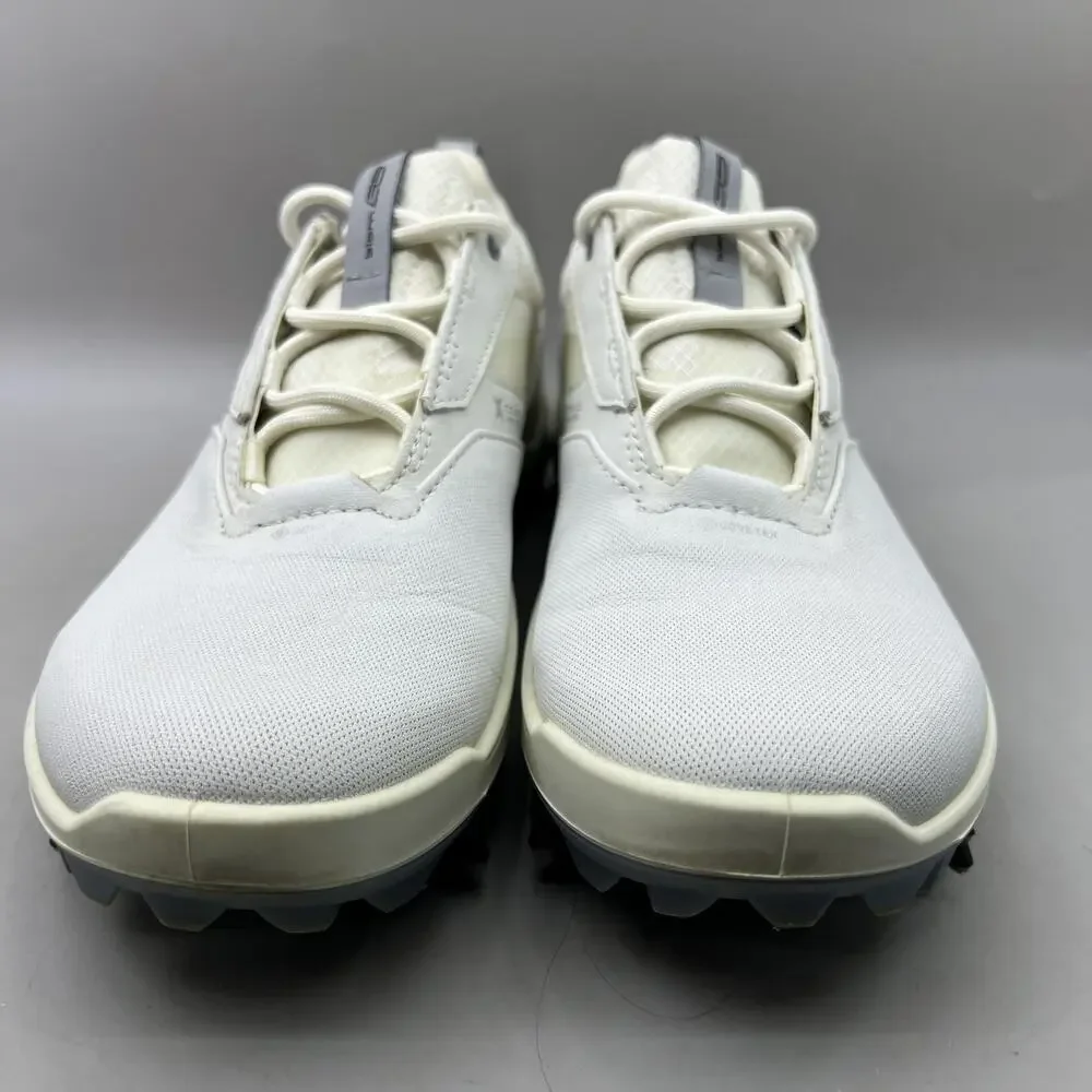 ECCO Biom G5 Gore-Tex Golf Shoes Women Size 7.5 White Comfort Spiked Sneakers